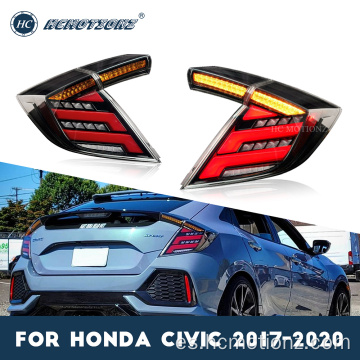 Hcmotionz 2017-2020 Honda Civic DRL Lámpara trasera trasera